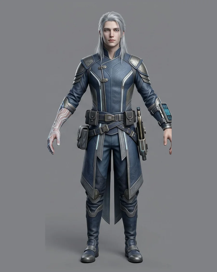Astral Bard Ranger — Characters 3D game asset for Unreal Engine 5 & Unity, unrigged
