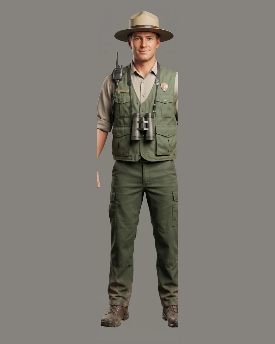 National Park Ranger — Characters 3D game asset for Unreal Engine 5 & Unity, unrigged