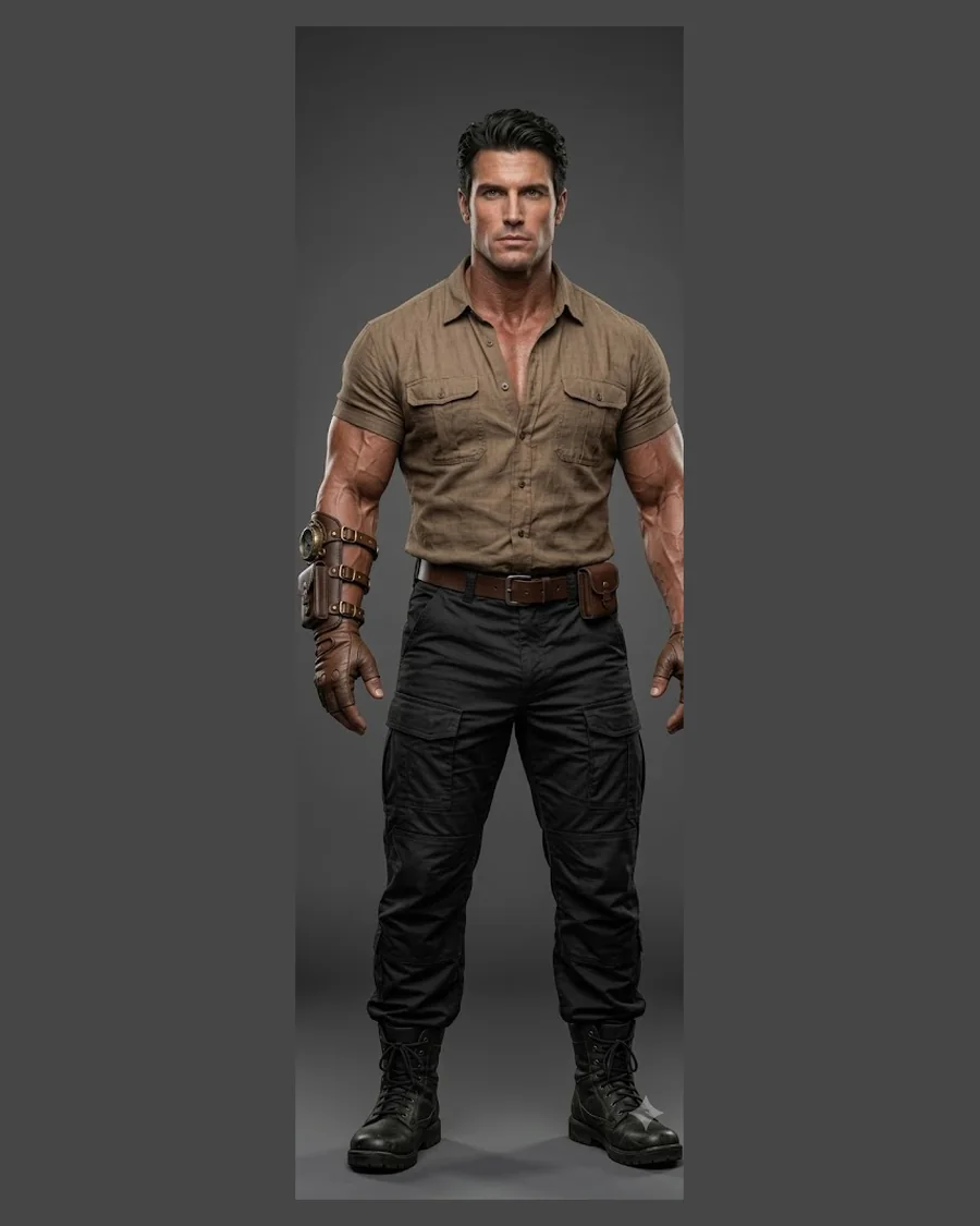 Compass Mercenary Standoff — Characters 3D game asset for Unreal Engine 5 & Unity, unrigged