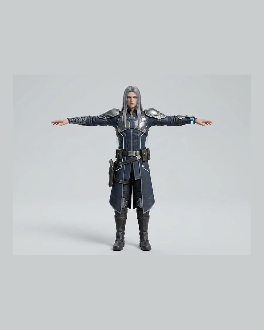 Bard Combat Stance — Characters 3D game asset for Unreal Engine 5 & Unity, unrigged