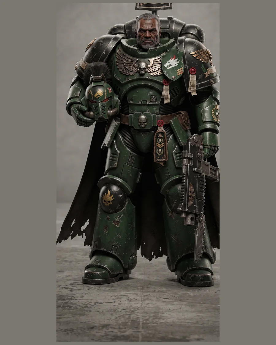Veteran Power Armor Marine — Characters 3D game asset for Unreal Engine 5 & Unity, unrigged