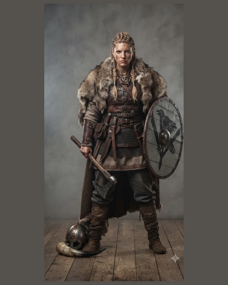 Raven Shield Maiden — Characters 3D game asset for Unreal Engine 5 & Unity, unrigged