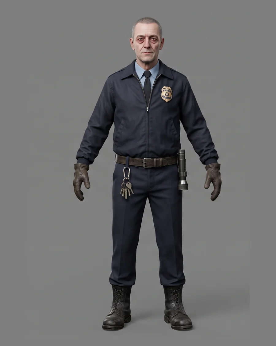 Veteran Beat Officer — Characters 3D game asset for Unreal Engine 5 & Unity, unrigged