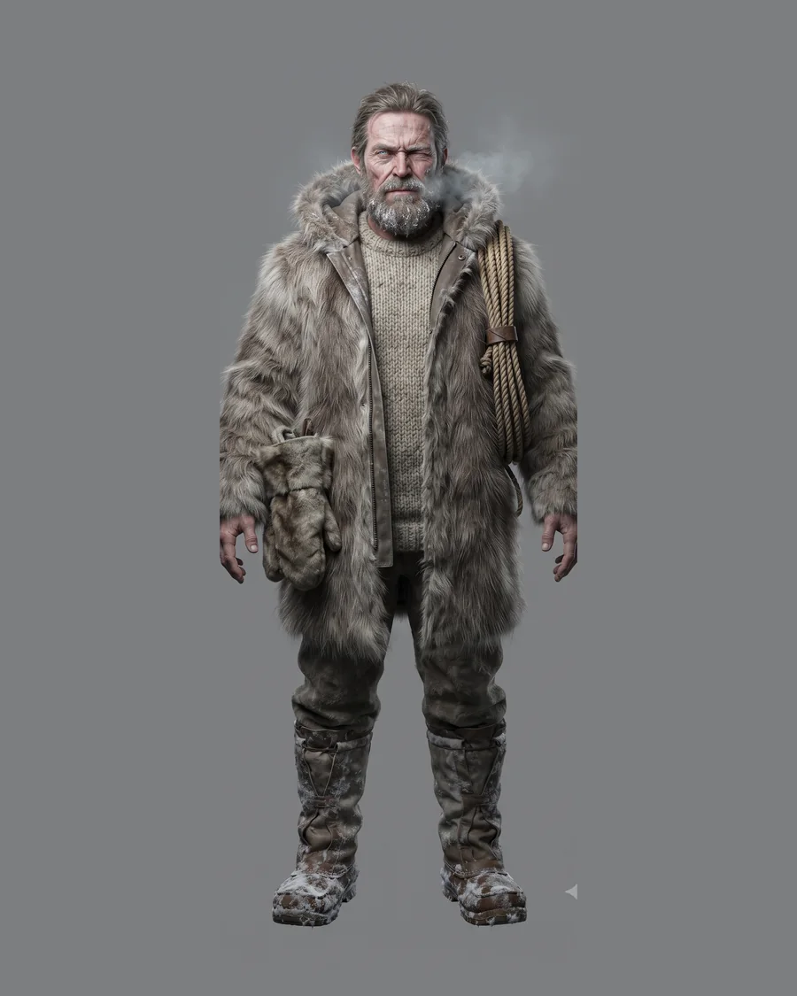 Frostbound Wanderer — Characters 3D game asset for Unreal Engine 5 & Unity, unrigged