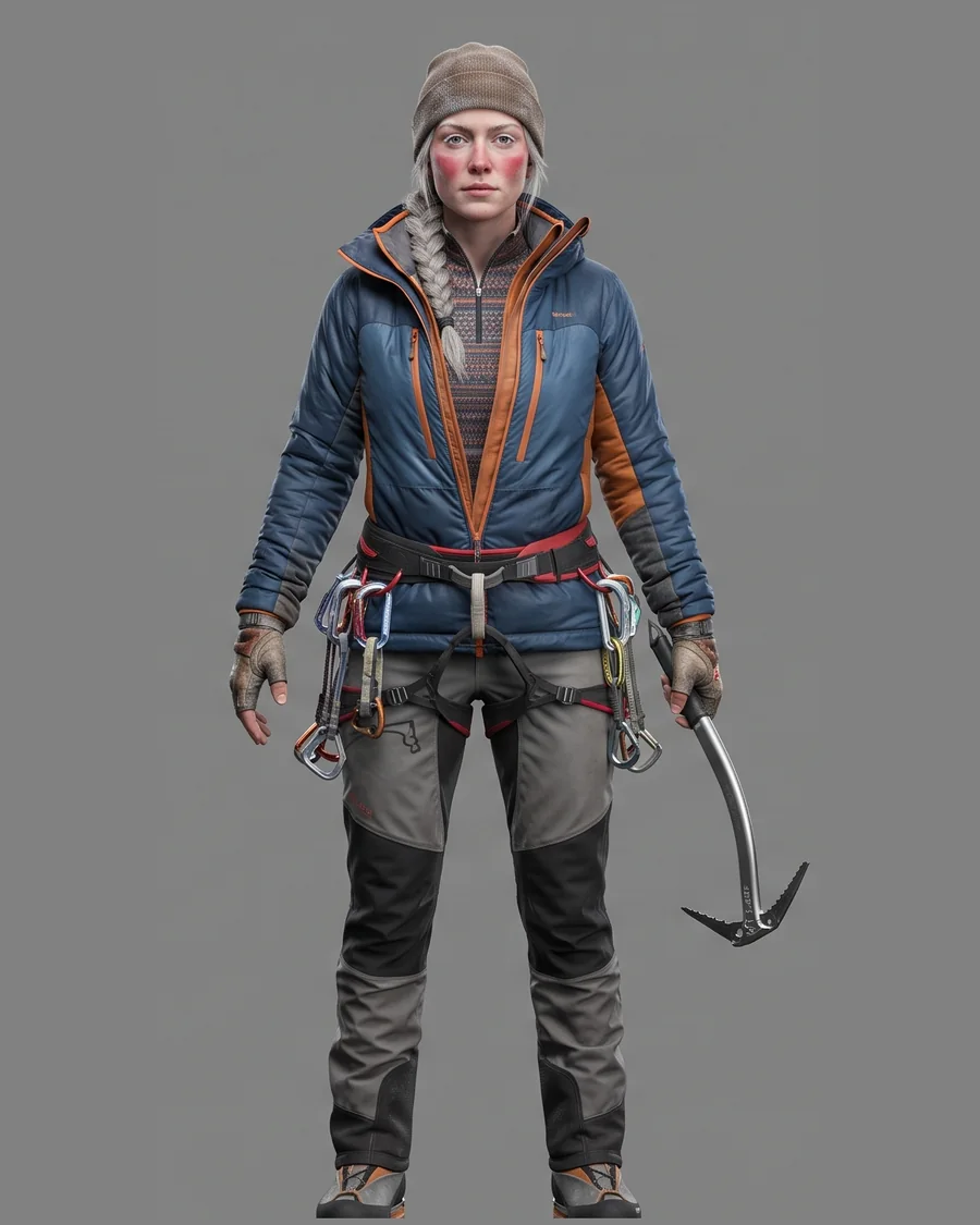Alpine Ice Climber — Characters 3D game asset for Unreal Engine 5 & Unity, unrigged