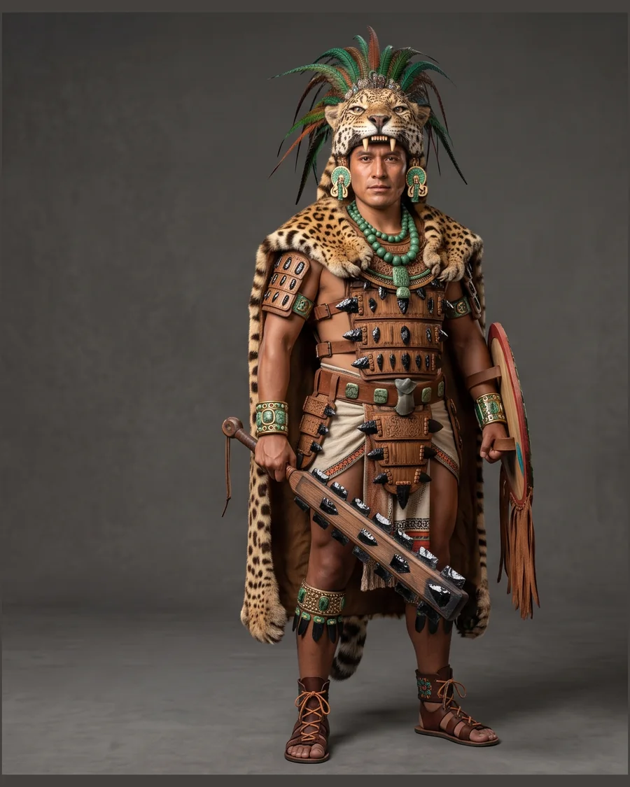 Aztec Jaguar Warrior — Characters 3D game asset for Unreal Engine 5 & Unity, unrigged