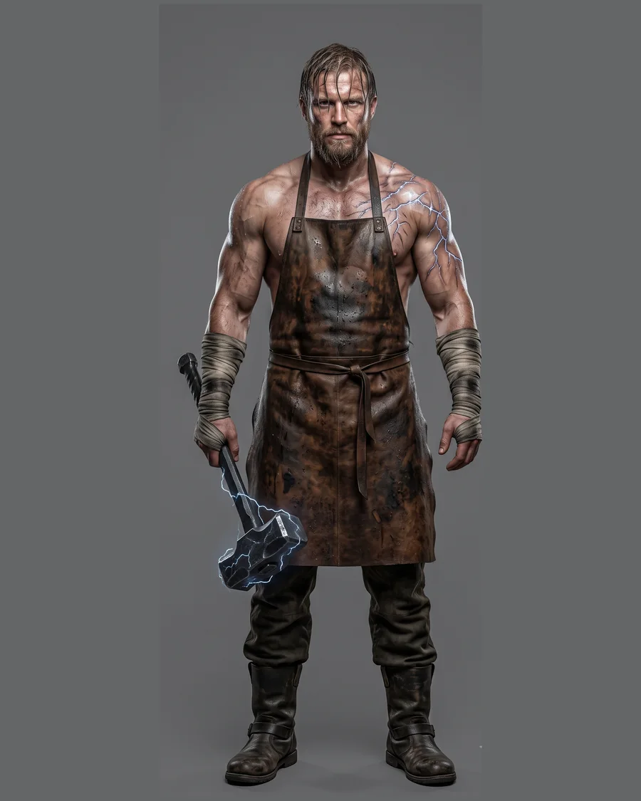Thunder Forge Smith — Characters 3D game asset for Unreal Engine 5 & Unity, unrigged