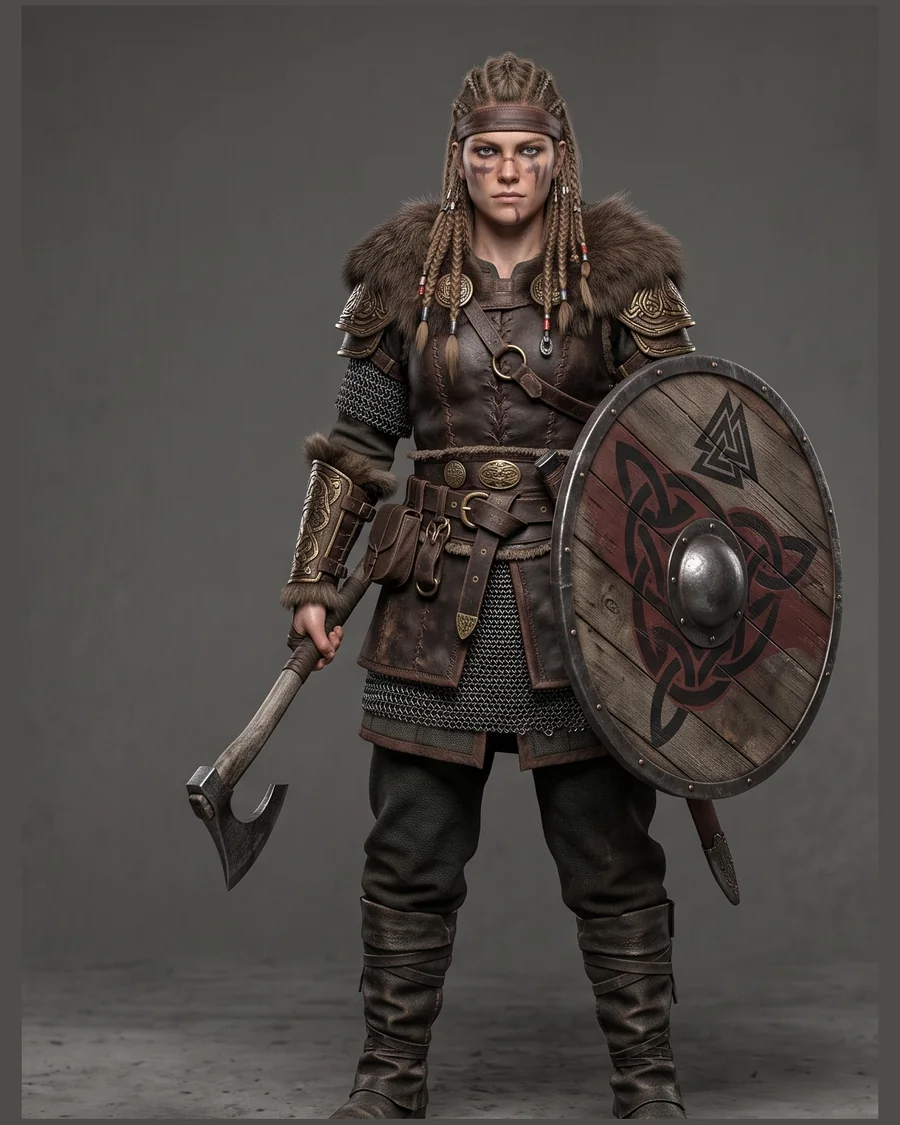 Viking Shieldmaiden — Characters 3D game asset for Unreal Engine 5 & Unity, unrigged