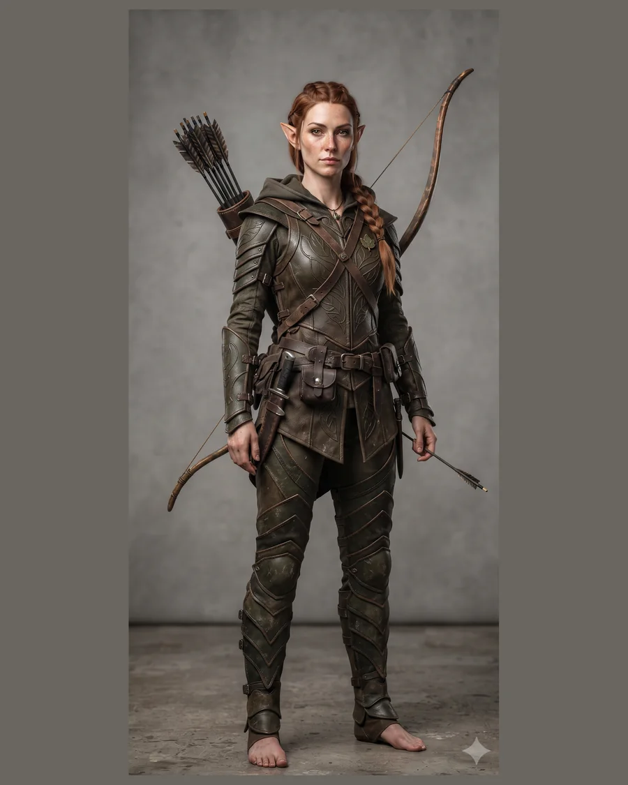 Elven Ranger — Characters 3D game asset for Unreal Engine 5 & Unity, unrigged