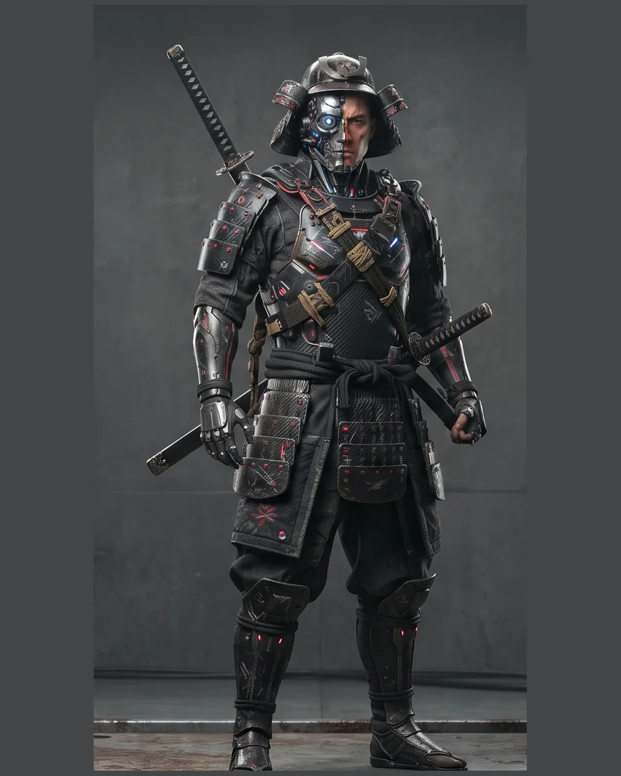 Cyber Samurai — Characters 3D game asset for Unreal Engine 5 & Unity, unrigged
