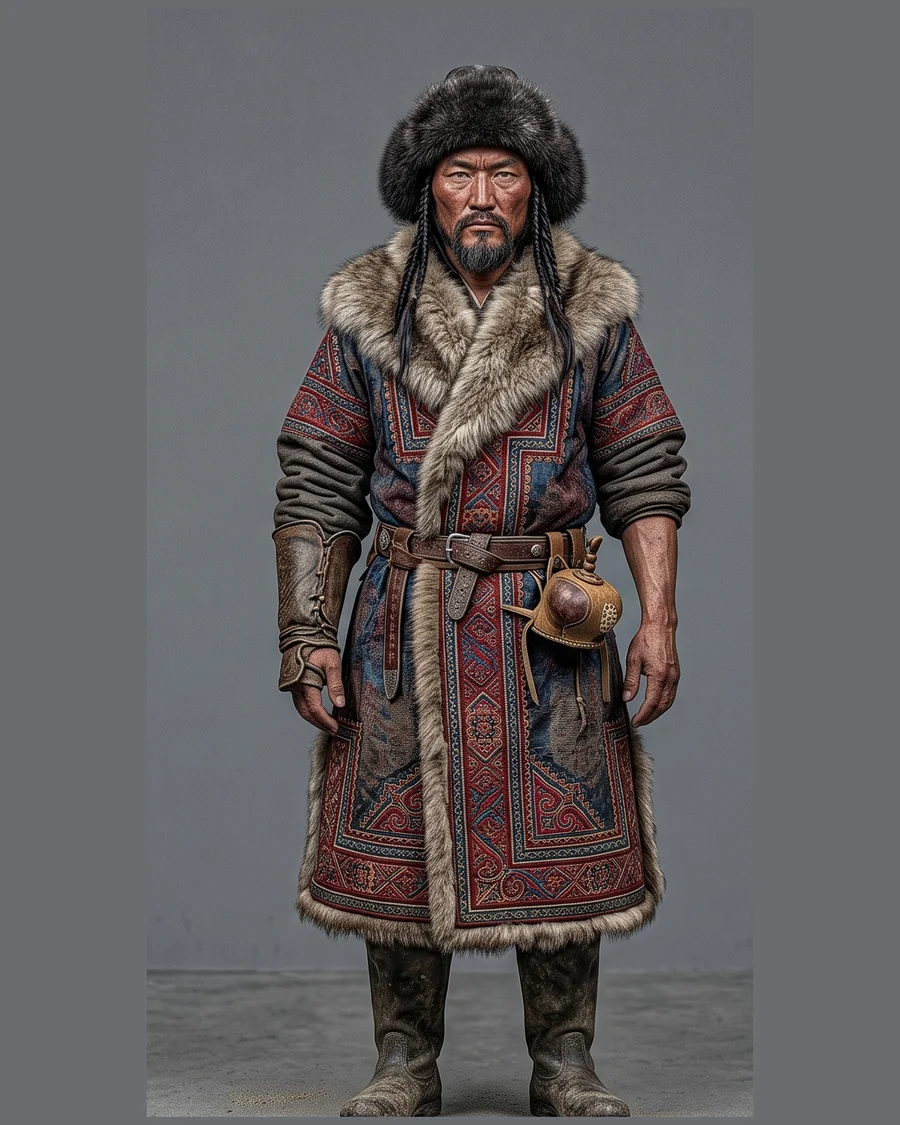 Mongol Warrior Chief — Characters 3D game asset for Unreal Engine 5 & Unity, unrigged