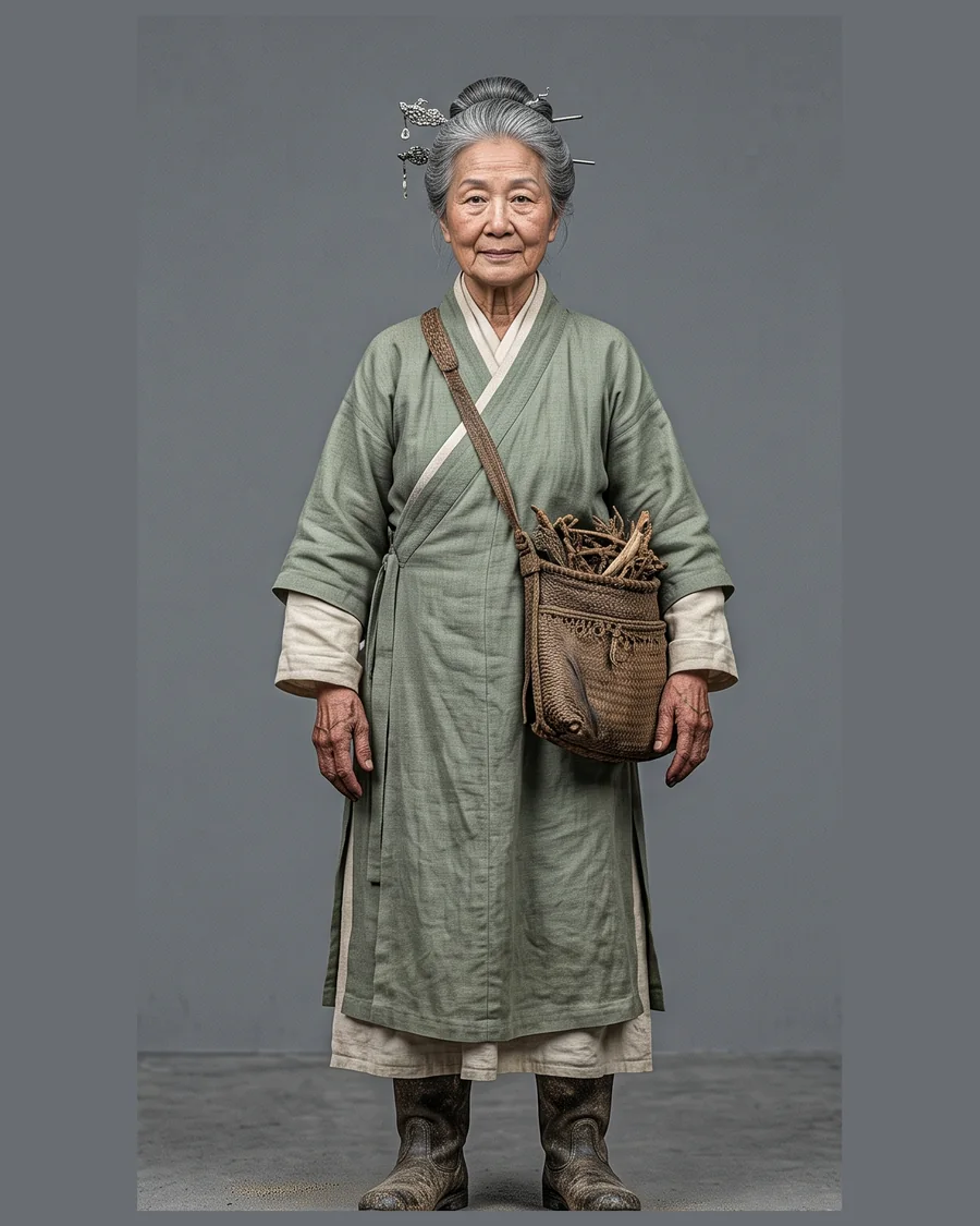Herbalist Grandmother — Characters 3D game asset for Unreal Engine 5 & Unity, unrigged