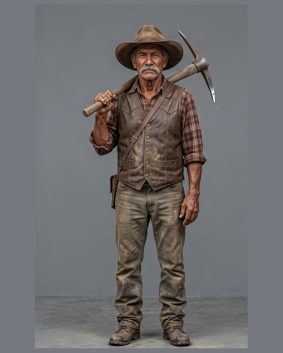 Grizzled Gold Prospector — Characters 3D game asset for Unreal Engine 5 & Unity, unrigged
