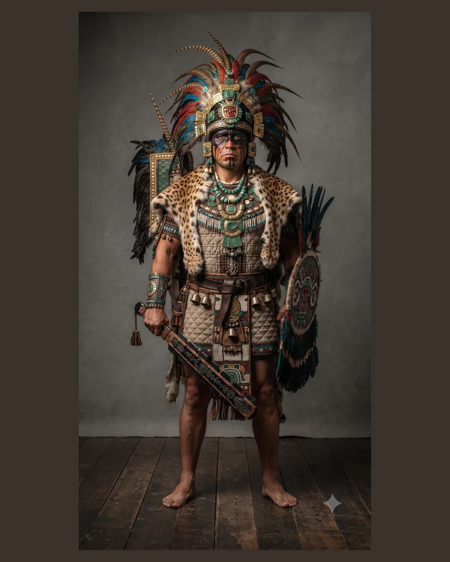Aztec Emperor Warrior — Characters 3D game asset for Unreal Engine 5 & Unity, unrigged