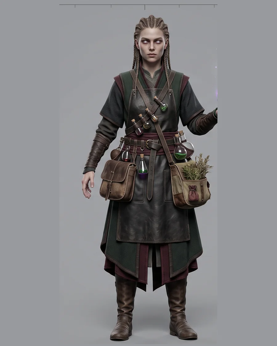 Potion Alchemist Ranger — Characters 3D game asset for Unreal Engine 5 & Unity, unrigged
