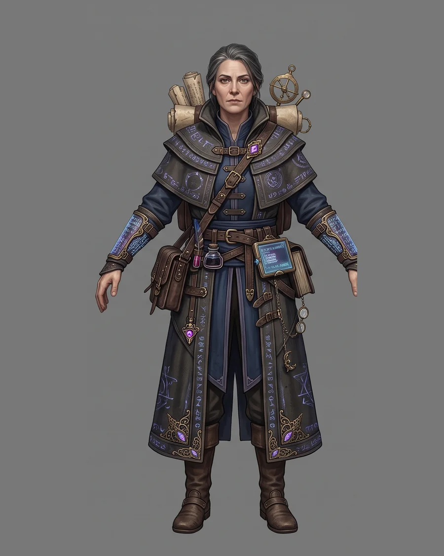 Archivist Battlemage — Characters 3D game asset for Unreal Engine 5 & Unity, unrigged