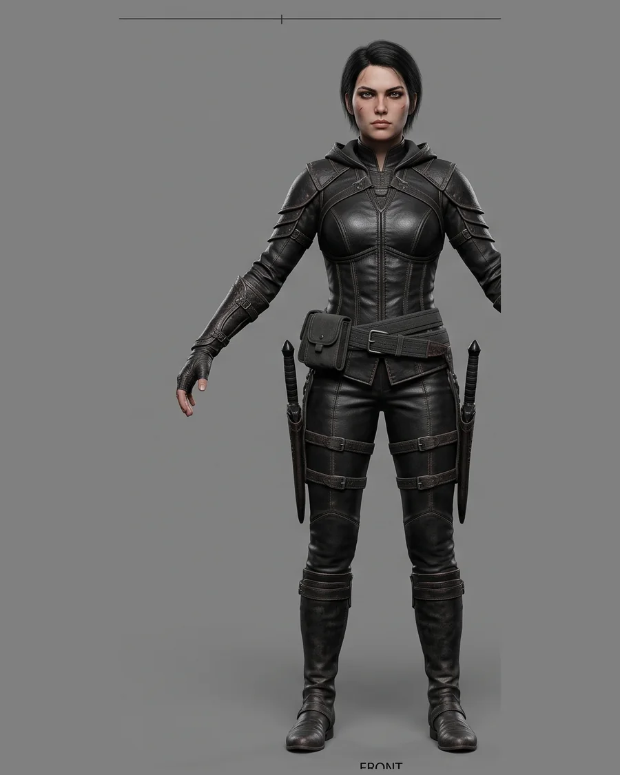 Shadow Blade Operative — Characters 3D game asset for Unreal Engine 5 & Unity, unrigged