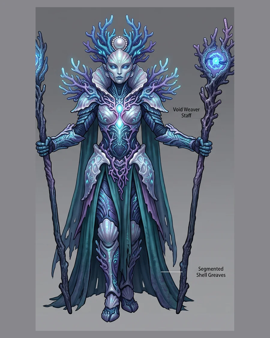Coral Void Weaver — Characters 3D game asset for Unreal Engine 5 & Unity, unrigged