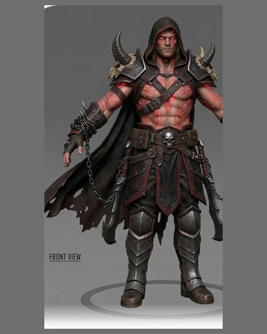 Cursed Bloodkin Reaver — Characters 3D game asset for Unreal Engine 5 & Unity, unrigged