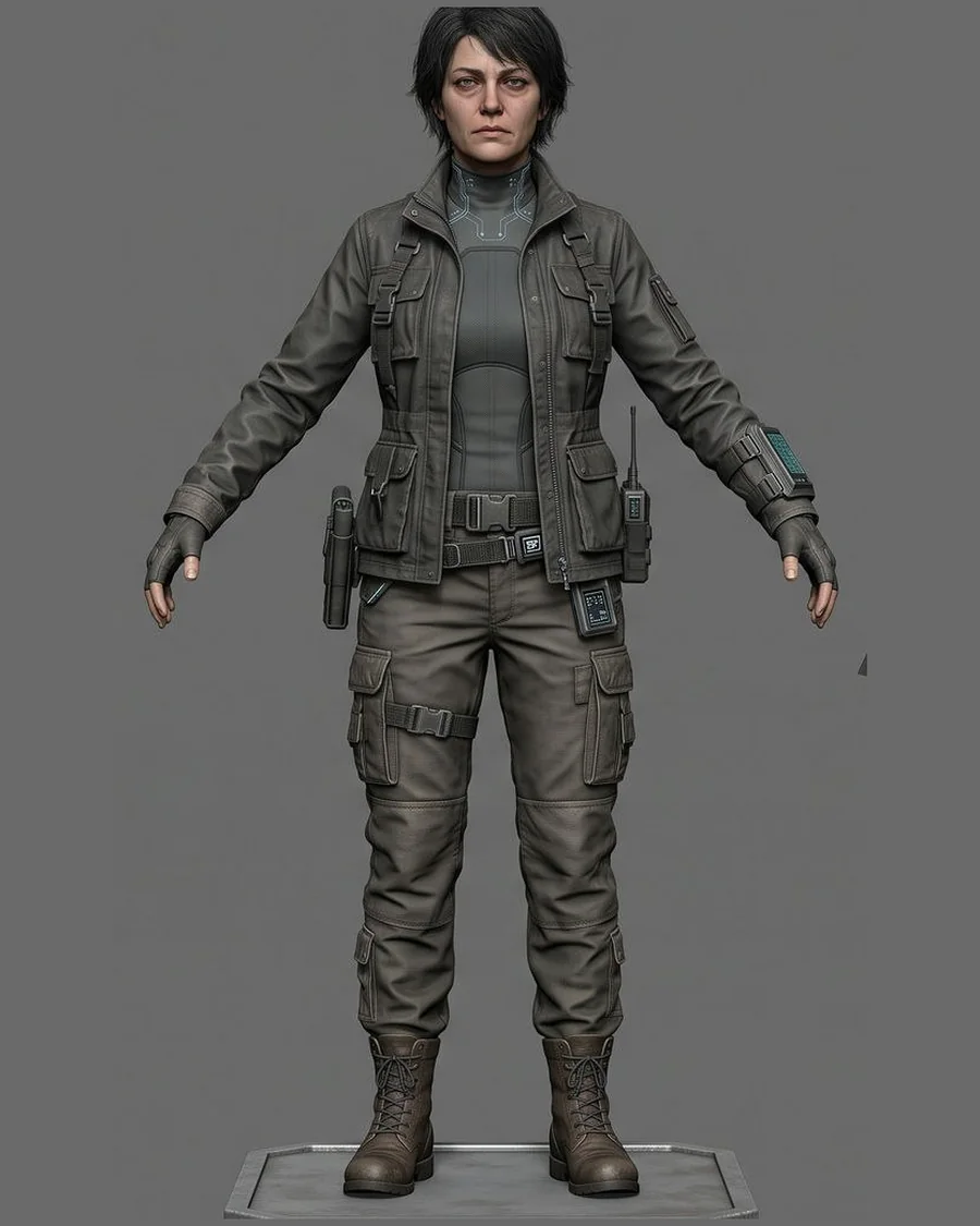 Weary Field Agent — Characters 3D game asset for Unreal Engine 5 & Unity, unrigged
