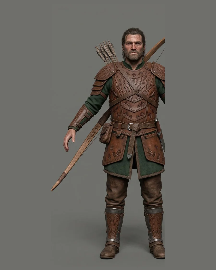 Forest Ranger Bowman — Characters 3D game asset for Unreal Engine 5 & Unity, unrigged