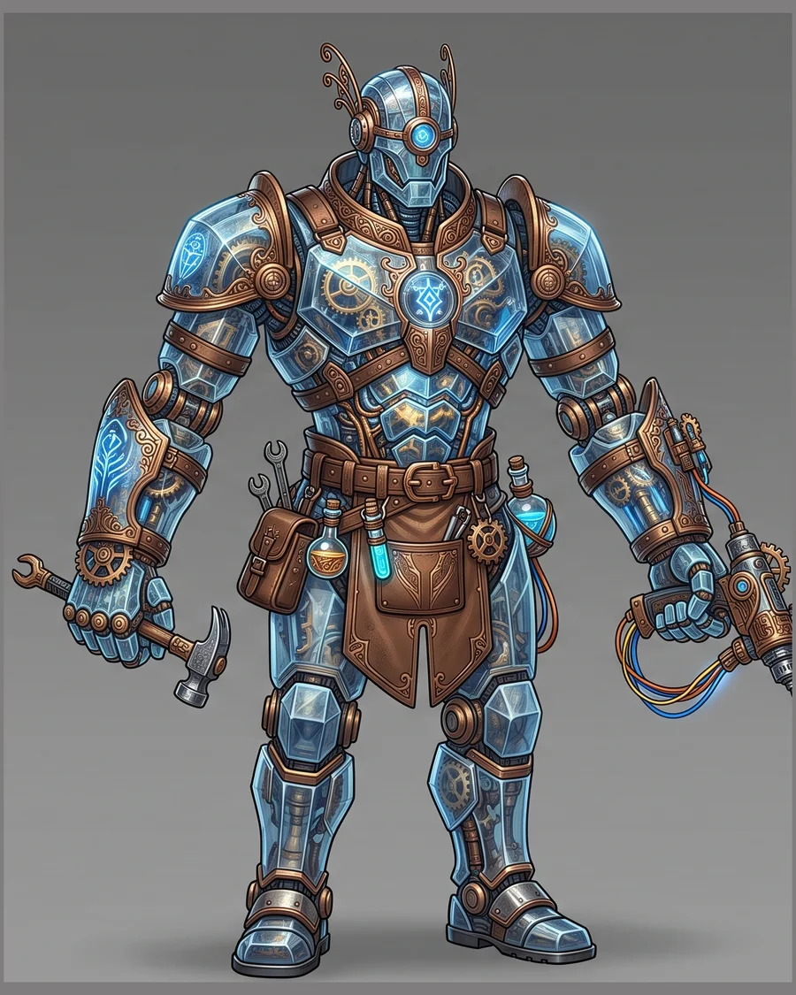 Clockwork Golem Smith — Characters 3D game asset for Unreal Engine 5 & Unity, unrigged