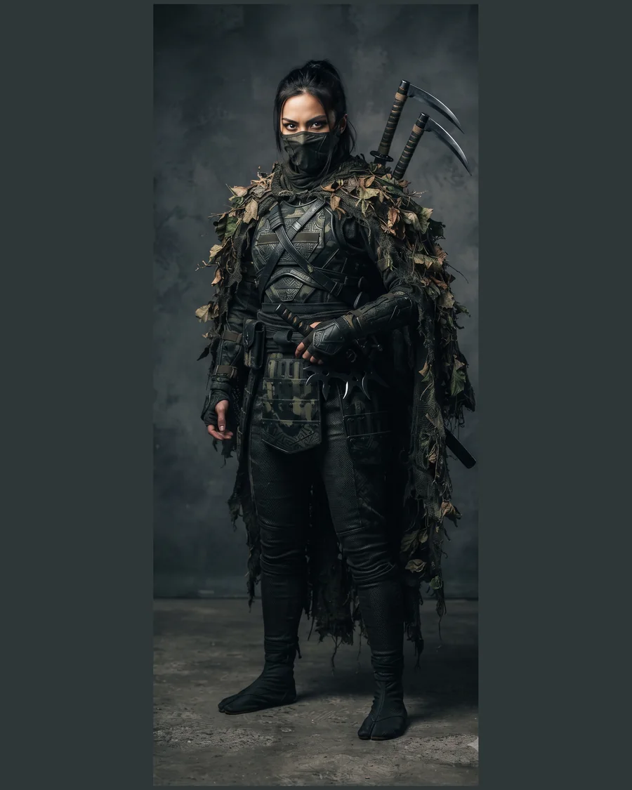 Foliage Ninja Assassin — Characters 3D game asset for Unreal Engine 5 & Unity, unrigged
