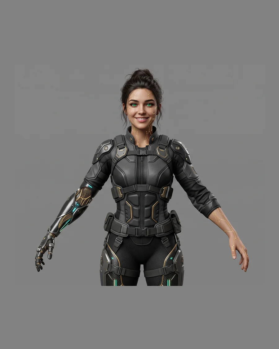 Bio-Steel Trooper — Characters 3D game asset for Unreal Engine 5 & Unity, unrigged