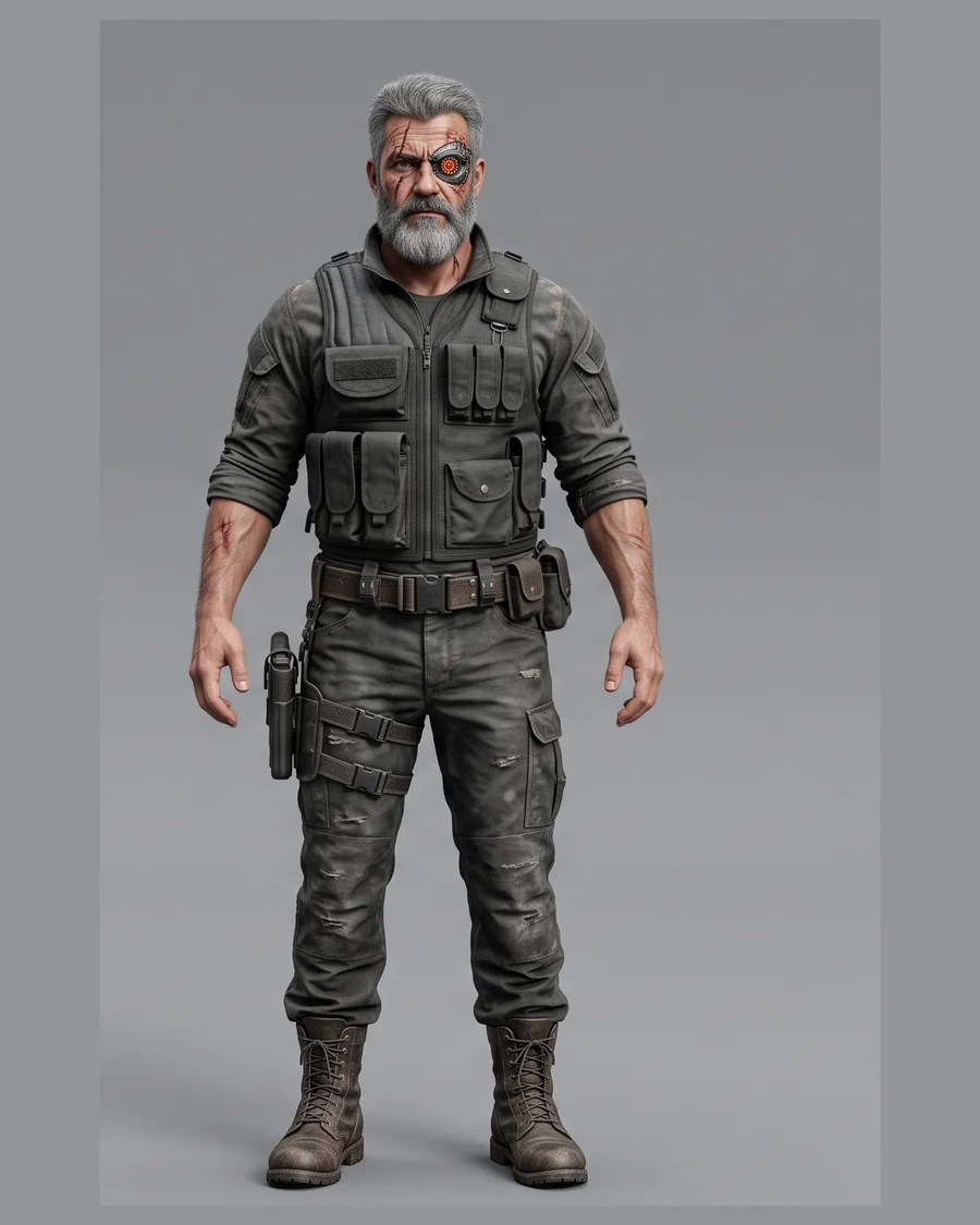 Grizzled Operative — Characters 3D game asset for Unreal Engine 5 & Unity, unrigged