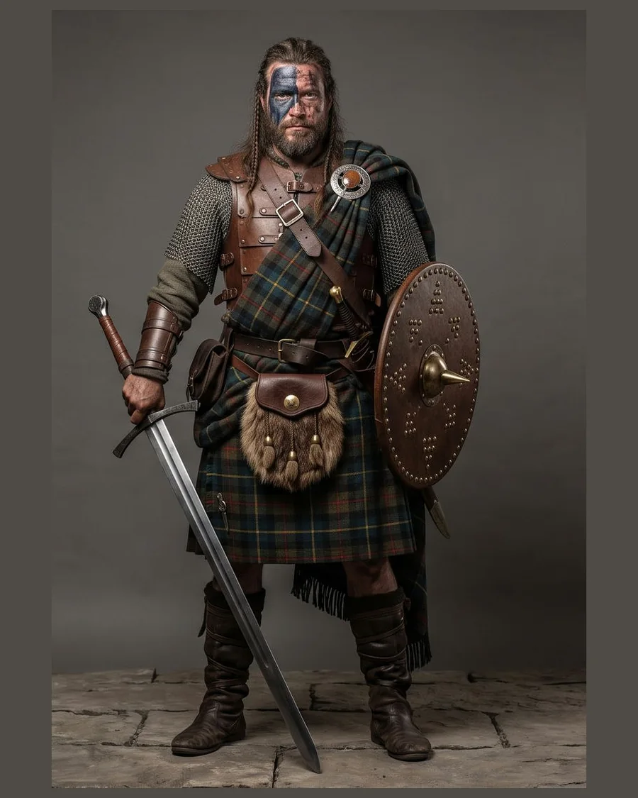 Highland Clan Warrior — Characters 3D game asset for Unreal Engine 5 & Unity, unrigged