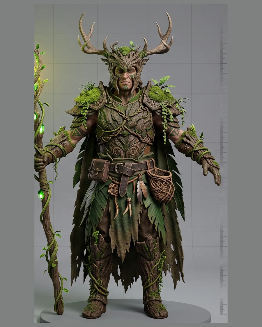 Ancient Forest Warden — Characters 3D game asset for Unreal Engine 5 & Unity, unrigged