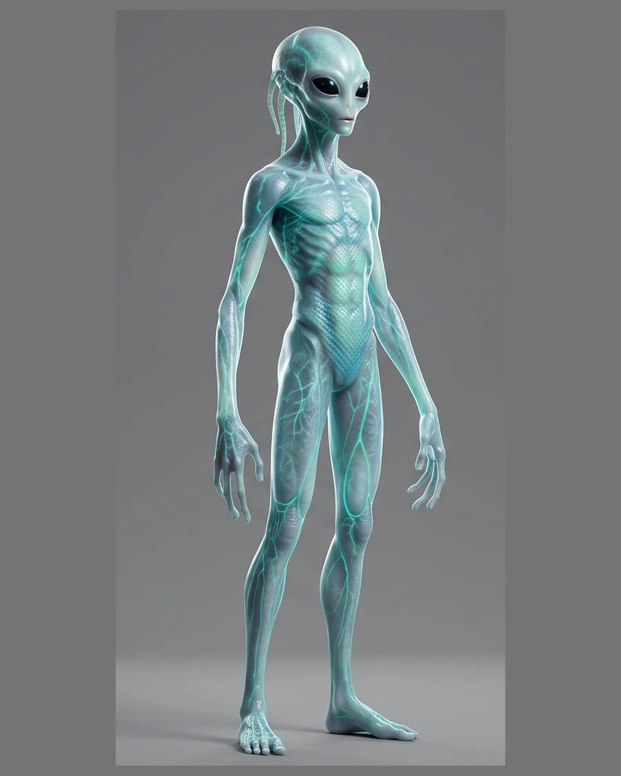 Translucent Grey Alien — Characters 3D game asset for Unreal Engine 5 & Unity, unrigged
