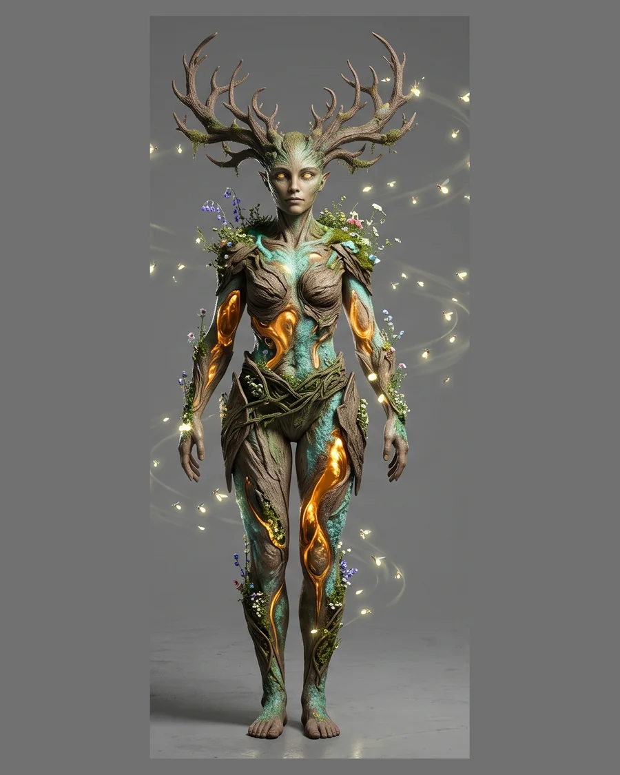 Fae Deer Spirit — Characters 3D game asset for Unreal Engine 5 & Unity, unrigged