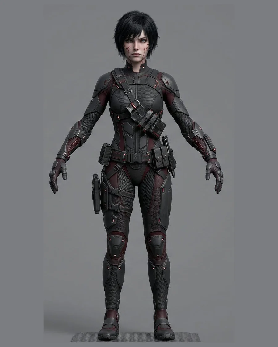 Nightshade Operative — Characters 3D game asset for Unreal Engine 5 & Unity, unrigged