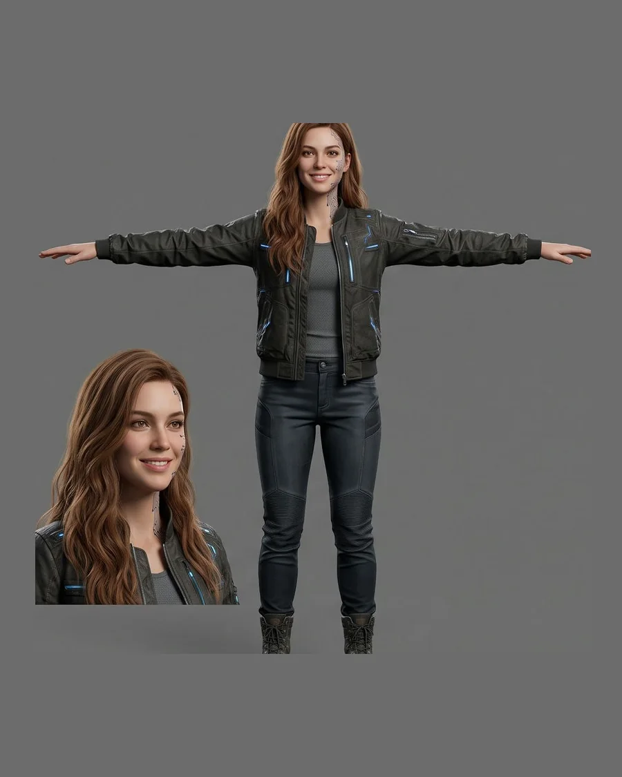Casual Reference Model — Characters 3D game asset for Unreal Engine 5 & Unity, unrigged