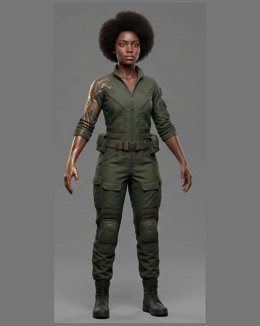 Circuit-Tattoo Recruit — Characters 3D game asset for Unreal Engine 5 & Unity, unrigged