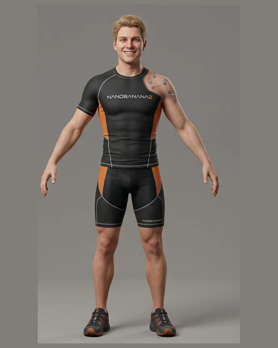 Compression Gear Athlete — Characters 3D game asset for Unreal Engine 5 & Unity, unrigged