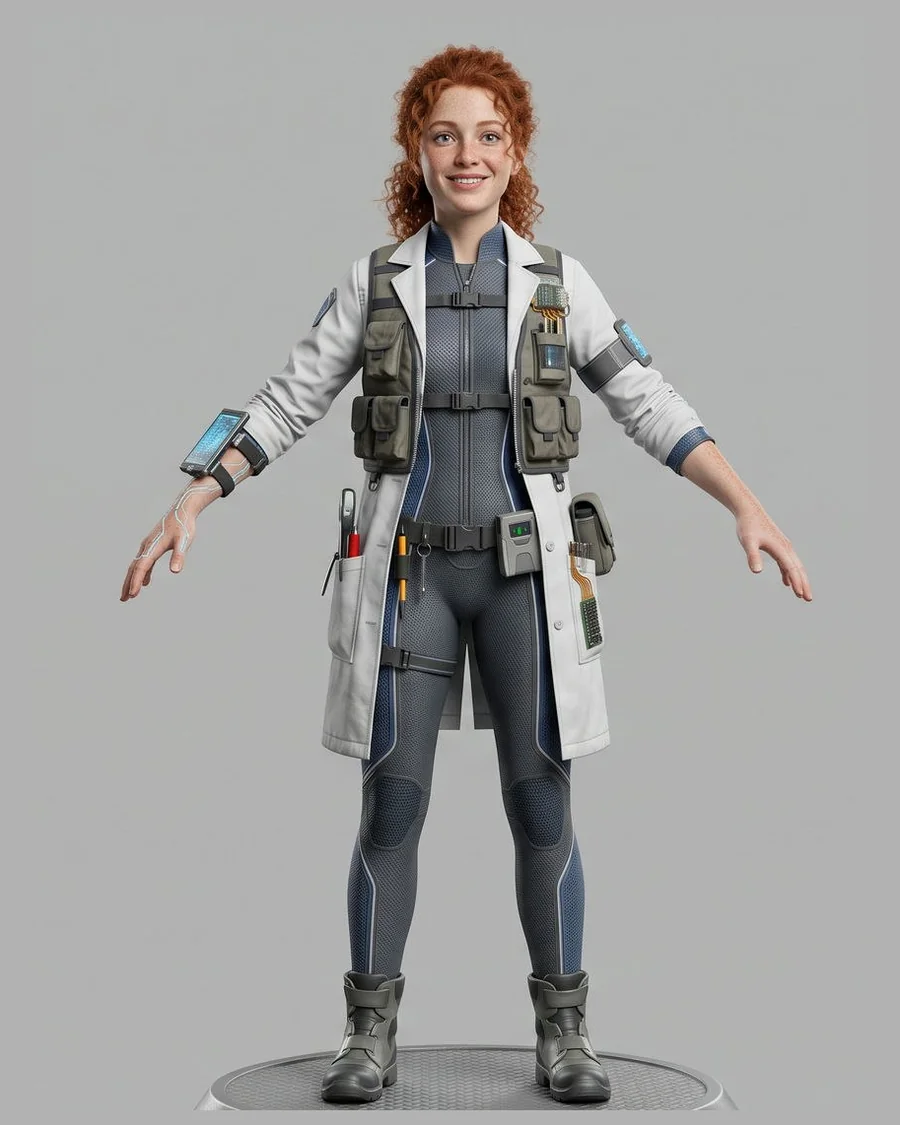 Field Research Doctor — Characters 3D game asset for Unreal Engine 5 & Unity, unrigged