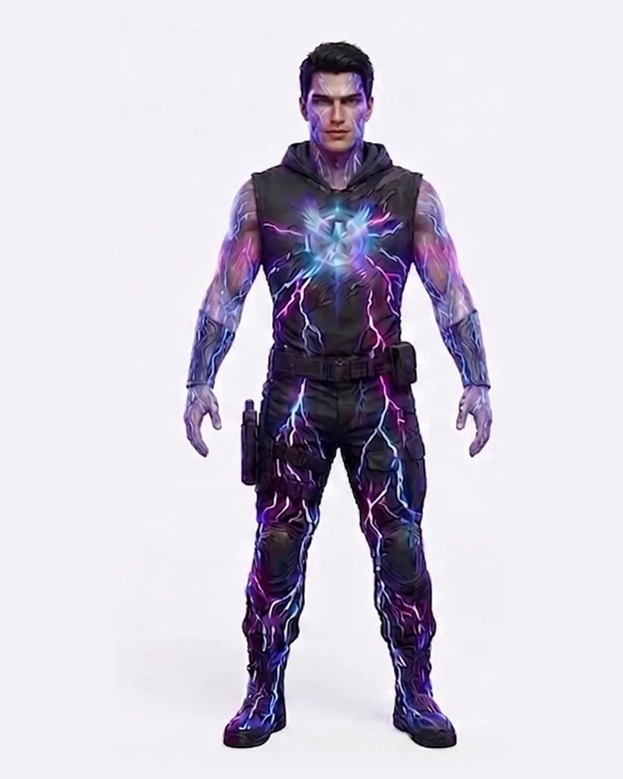 Storm Voltage Enforcer — Characters 3D game asset for Unreal Engine 5 & Unity, unrigged