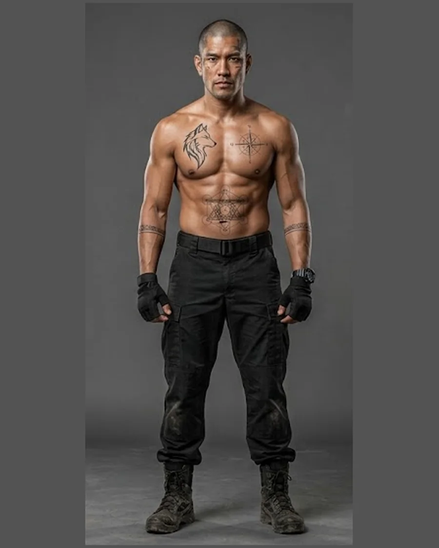Tattooed Street Brawler — Characters 3D game asset for Unreal Engine 5 & Unity, unrigged