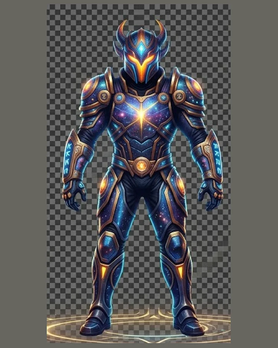 Celestial Horned Guardian — Characters 3D game asset for Unreal Engine 5 & Unity, unrigged