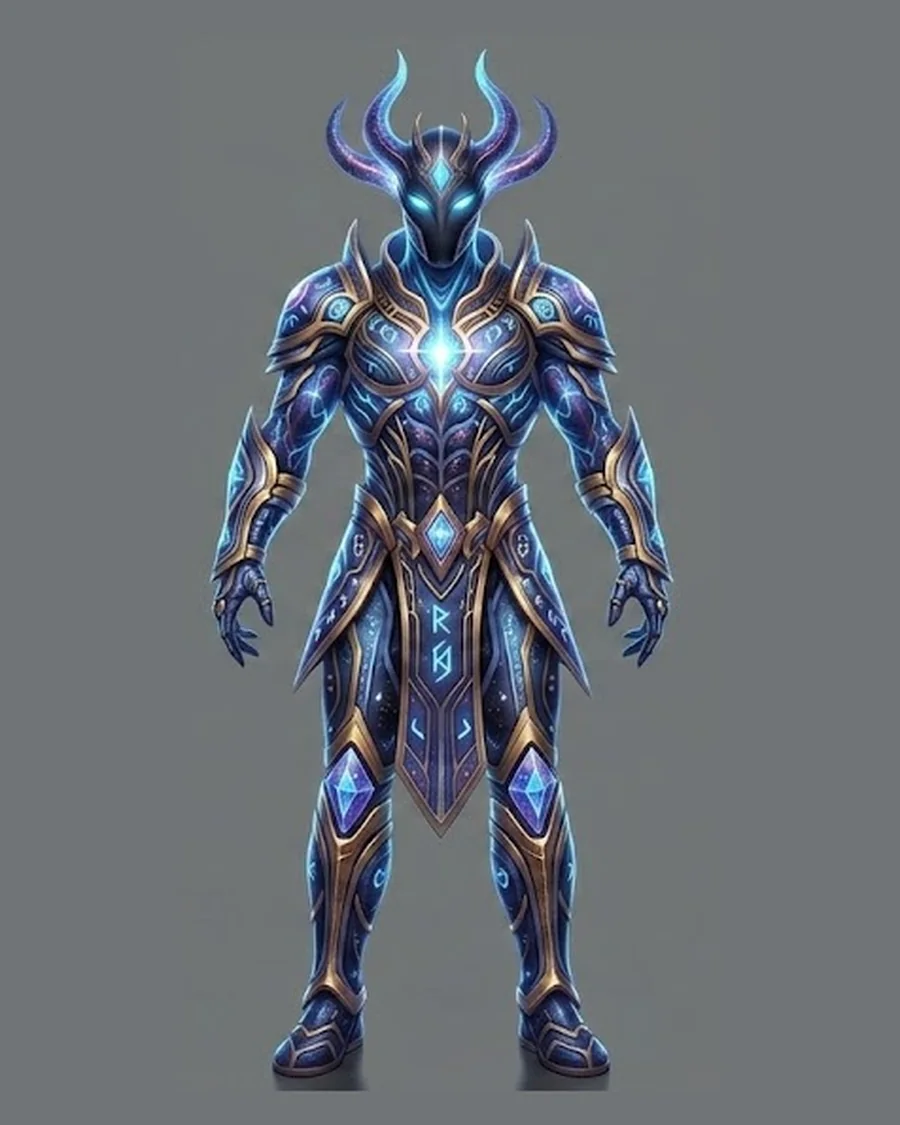 Runic Storm Knight — Characters 3D game asset for Unreal Engine 5 & Unity, unrigged