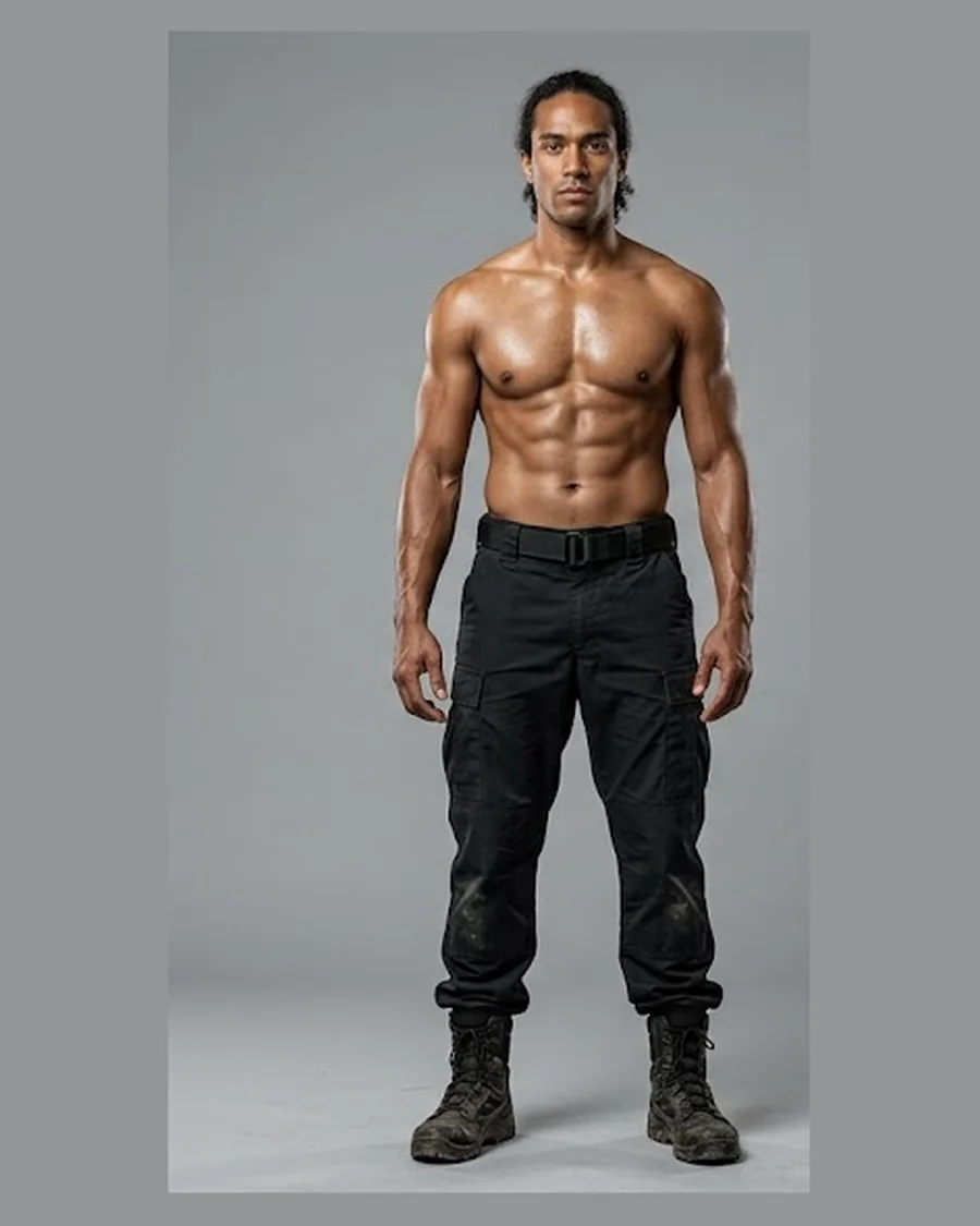 Dreadlock Warrior Physique — Characters 3D game asset for Unreal Engine 5 & Unity, unrigged
