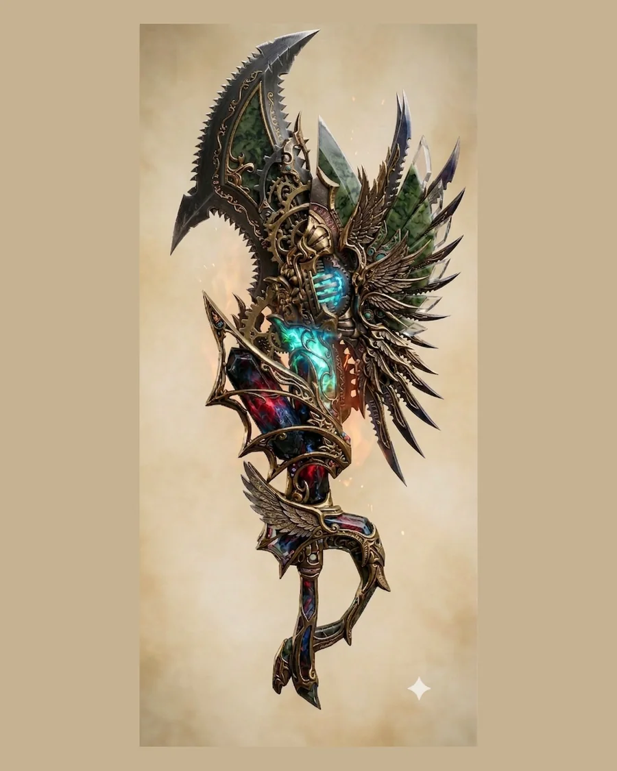 Dragonwing Glaive — Weapons 3D game asset for Unreal Engine 5 & Unity, unrigged