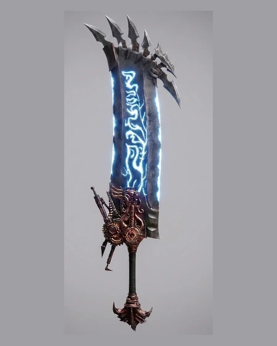 Runeforged Cleaver — Weapons 3D game asset for Unreal Engine 5 & Unity, unrigged