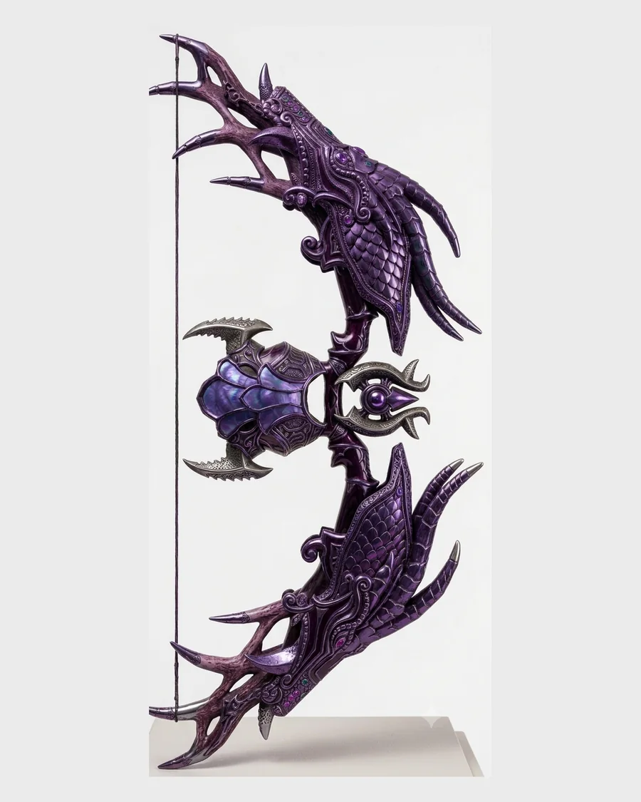 Shadowfang Warbow — Weapons 3D game asset for Unreal Engine 5 & Unity, unrigged