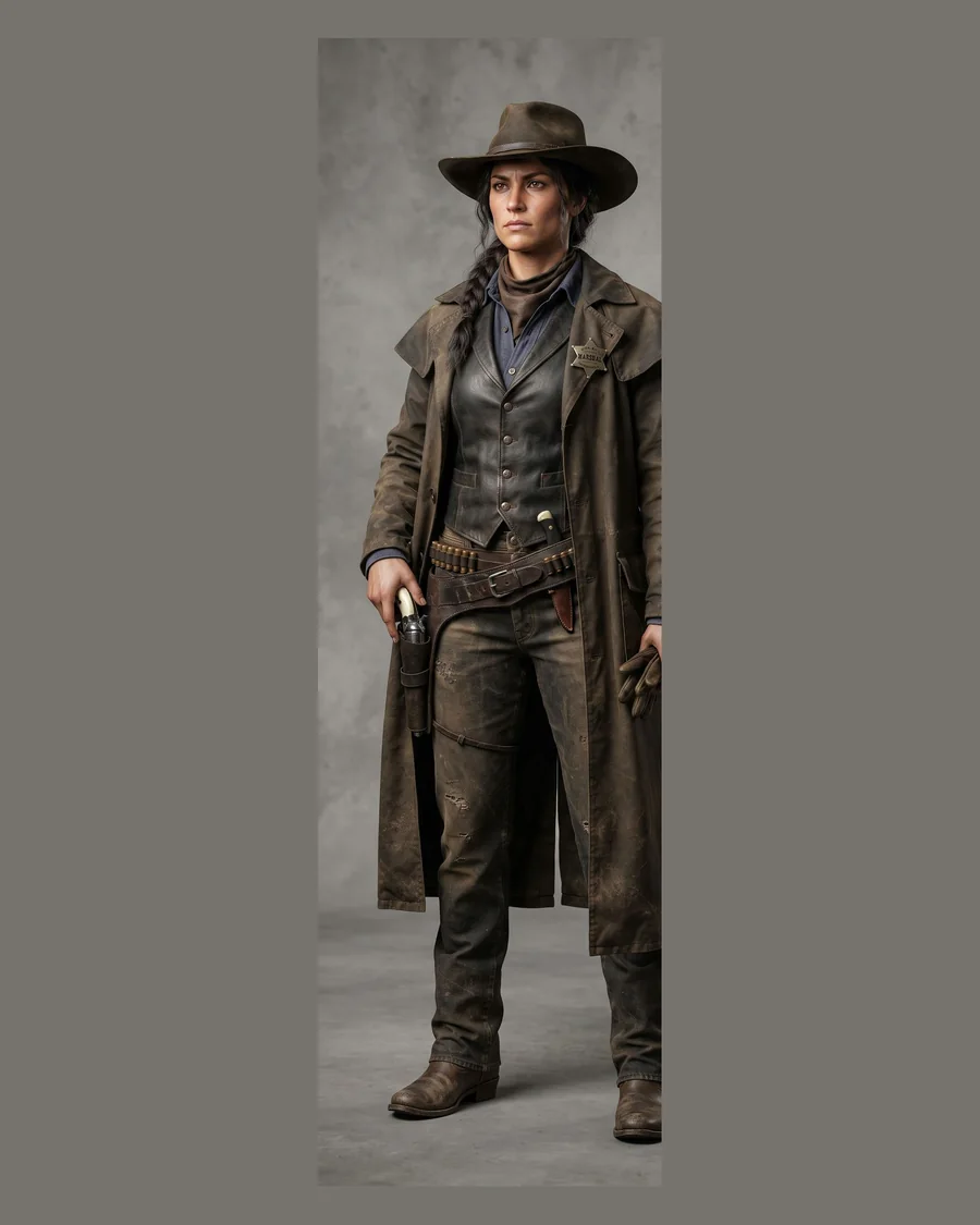 Frontier Marshal — Characters 3D game asset for Unreal Engine 5 & Unity, unrigged