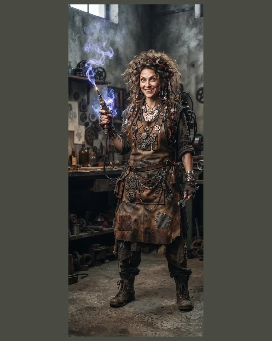 Steampunk Tinker Inventor — Characters 3D game asset for Unreal Engine 5 & Unity, unrigged