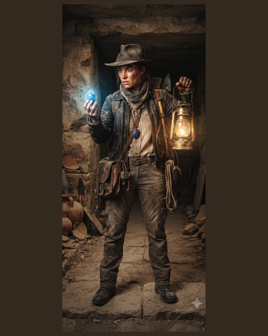 Relic Hunter Archaeologist — Characters 3D game asset for Unreal Engine 5 & Unity, unrigged