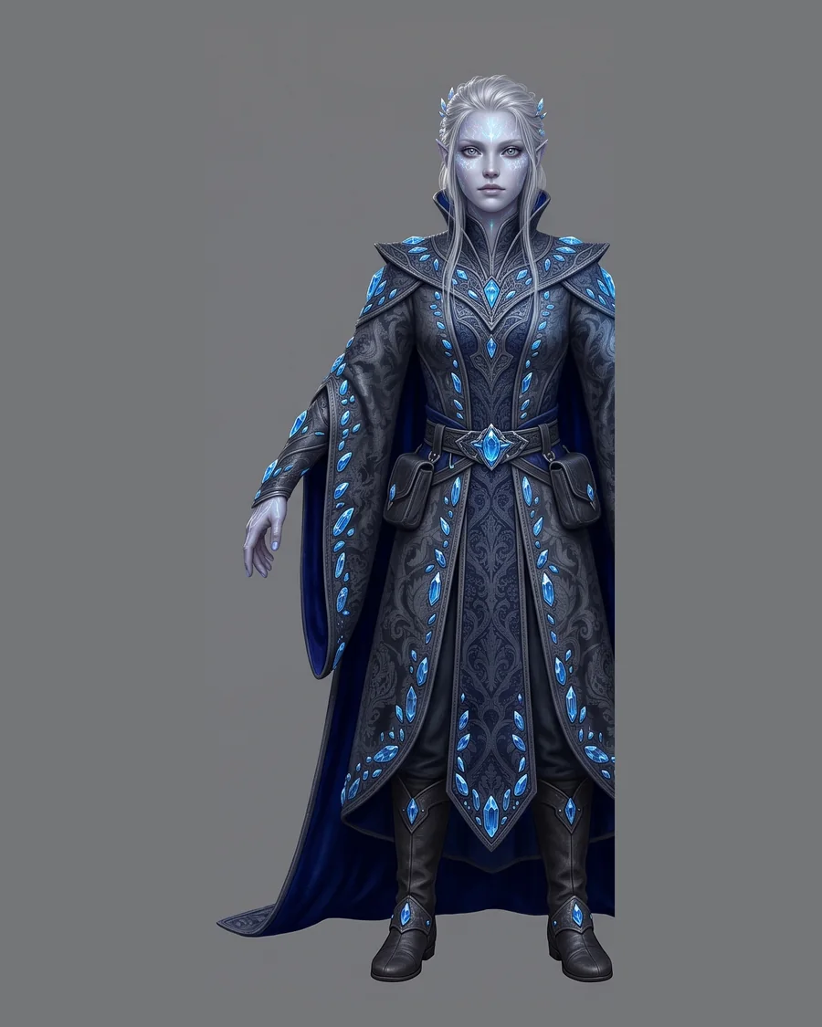 Frost Elf Sorceress — Characters 3D game asset for Unreal Engine 5 & Unity, unrigged